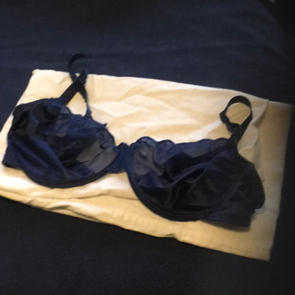 Navy blue bra